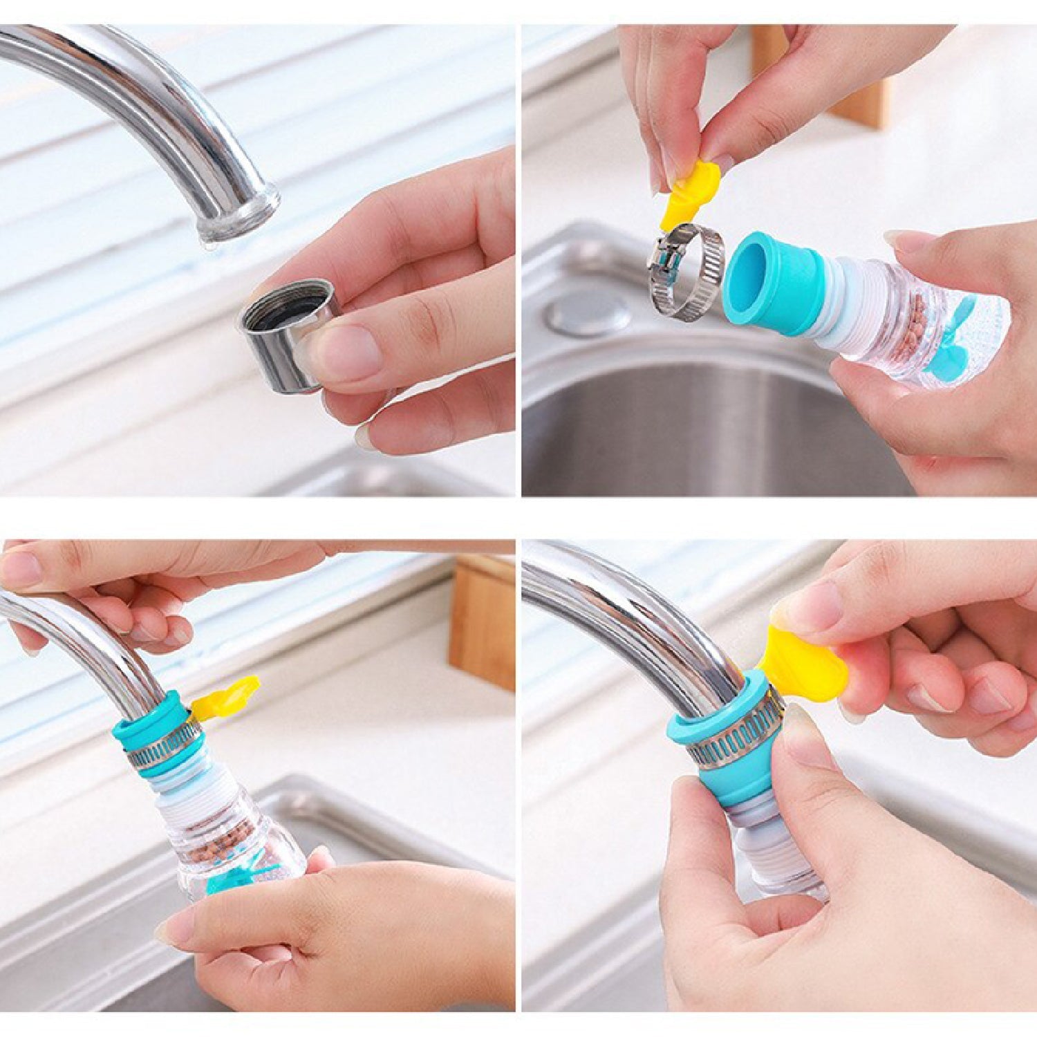 0208L 360 Degree Water Saving Faucet Expandable Water Valve Splash Regulator DeoDap 0208L 360 Degree Water Saving Faucet Expandable Water Valve Splash Regulator DeoDap